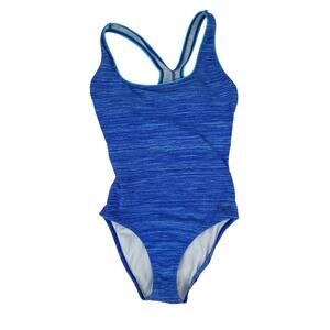 Speedo One Piece Bathing Suit Size 6 Blue Swimsuit for Women